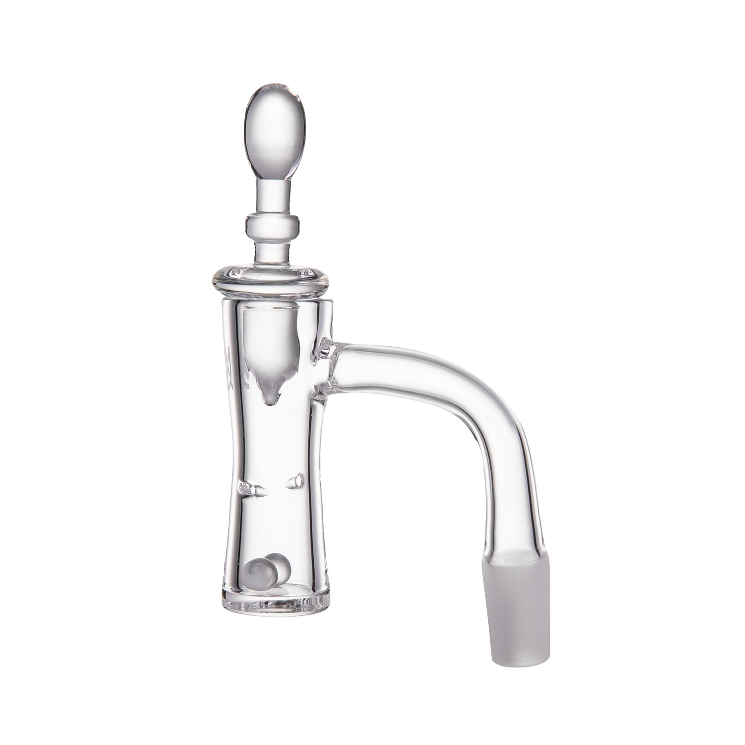 MJ Arsenal Hourglass Banger shown with spinner carb cap and terp pearls