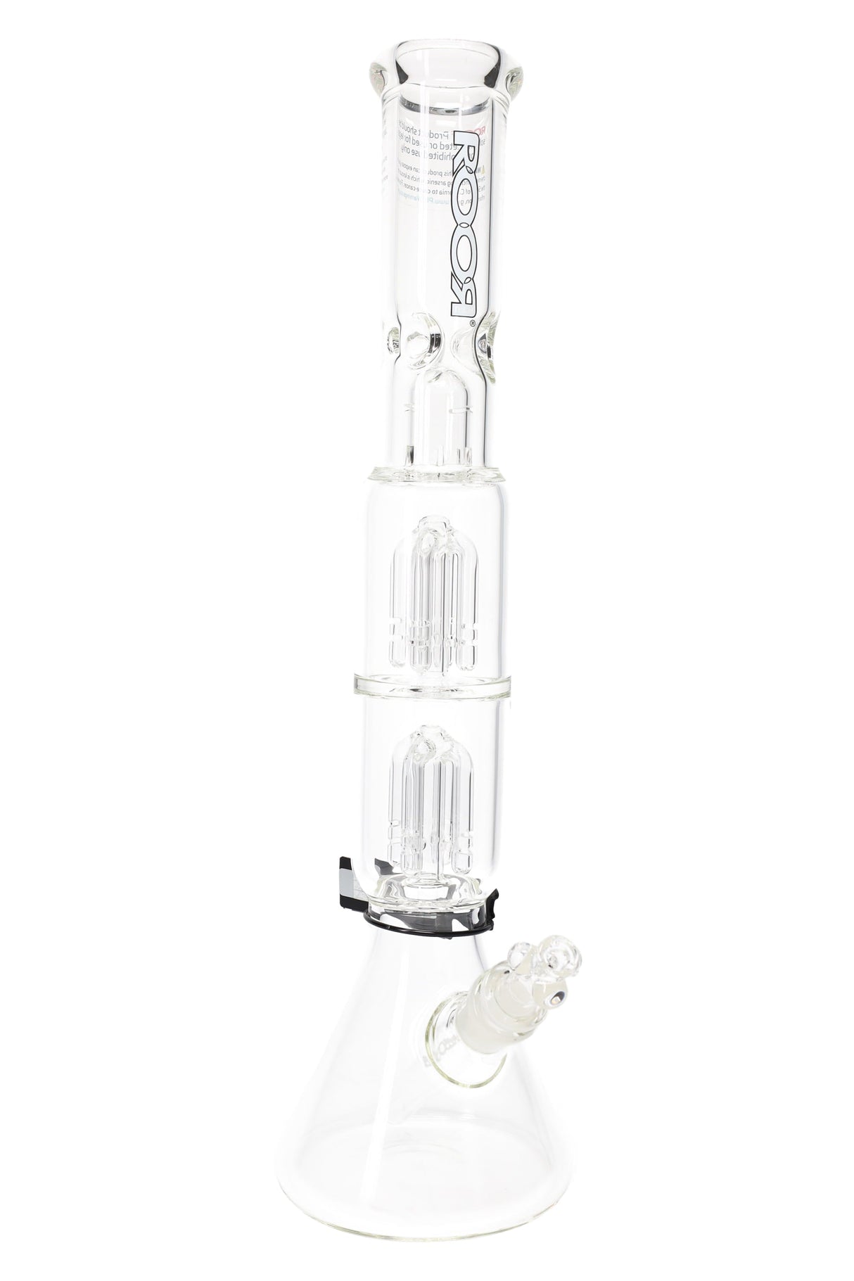 ROOR Tech 17″ Beaker Bong with Double Tree Percs – 5mm Glass