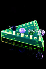 Triangular Acrylic Bowl Display – 24-Slot, 14 mm