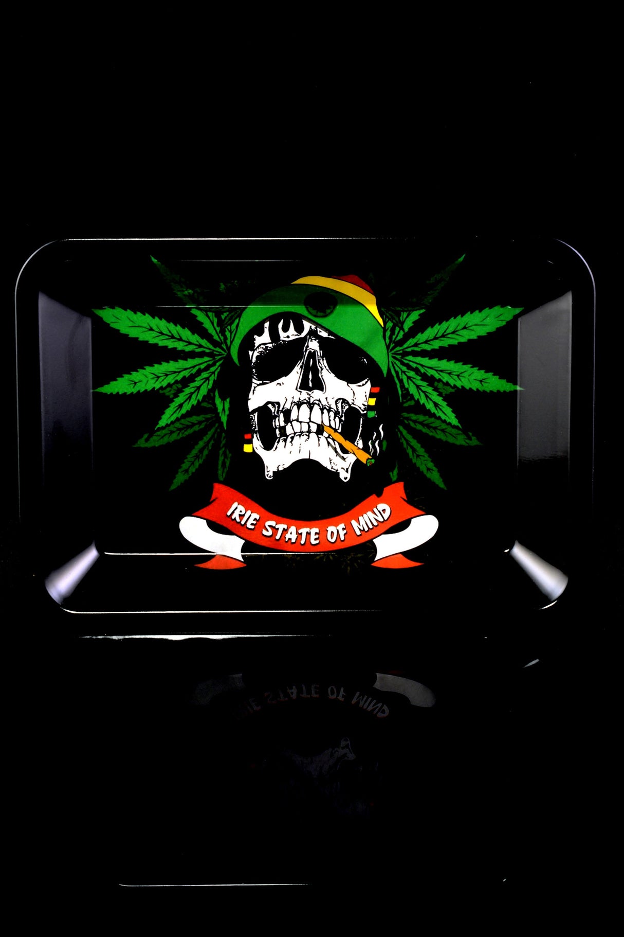 Small Art Metal Rolling Tray – 7″ × 5″ – Select Design
