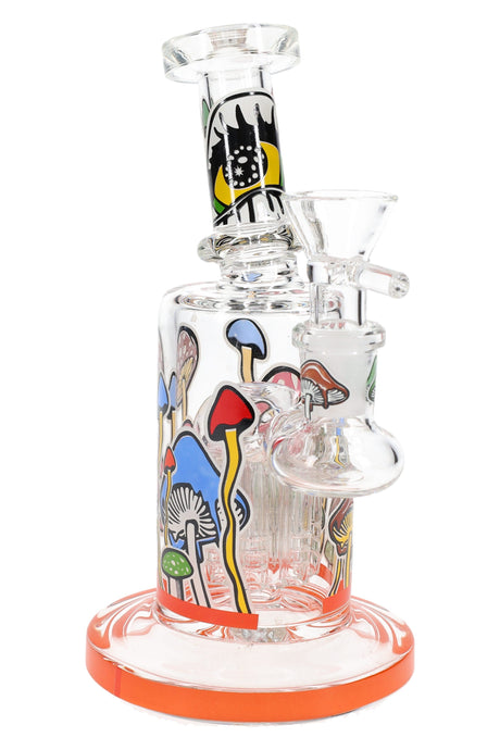 Glow-in-the-Dark Mushroom Bong “Shroom Eye” – Tree Perc – 14.5 mm Female – 6.5″