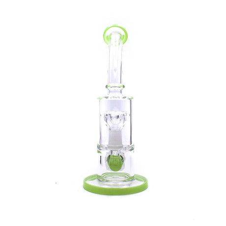 9.5" Matrix Percolator Rig by The Stash Shack with Recycler Design, Front View on White Background
