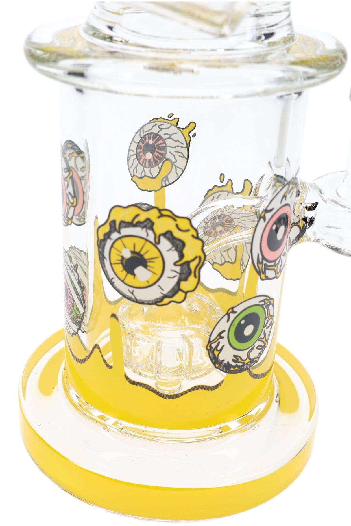Glass Sidecar Bong “Eye Spy” – Showerhead Perc – 14.5 mm GoG – 5½″