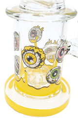 Glass Sidecar Bong “Eye Spy” – Showerhead Perc – 14.5 mm GoG – 5½″