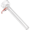 LA Pipes 9mm Clear Funnel Slide Bowl with Red Handle for Bongs, Side View