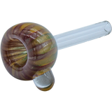LA Pipes 9mm Rasta Slide Bowl for Bongs with Grommet Joint, Borosilicate Glass, Side View