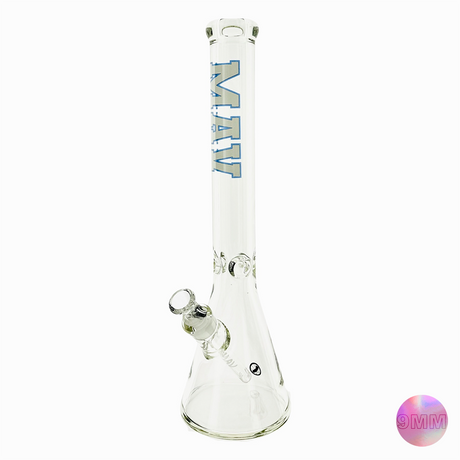 MAV Glass 18" Varsity Penn Edition Beaker Bong with 9mm Thick Glass - Front View