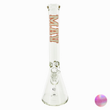 MAV Glass 18" Varsity TX Edition 9mm Thick Beaker Bong with 14mm Female Joint