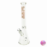 MAV Glass 18" VARSITY TX Beaker Bong, 9mm Thick Borosilicate, Front View