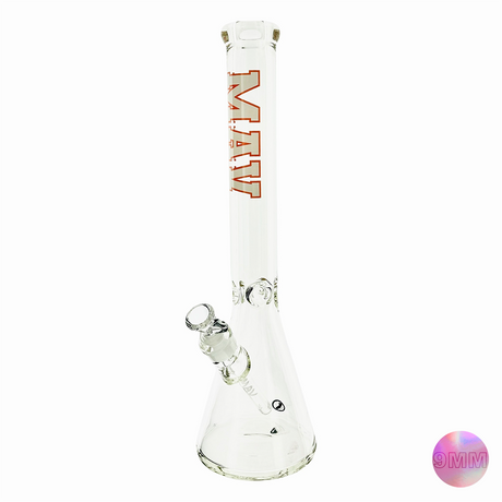 MAV Glass 18" VARSITY TX Beaker Bong, 9mm Thick Borosilicate, Front View