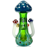 AFM 7" Forbidden Forest Glass Hand Pipe with Fumed Mushroom Design