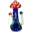 AFM 7" Forbidden Forest Glass Hand Pipe with Fumed Colored Glass, Front View