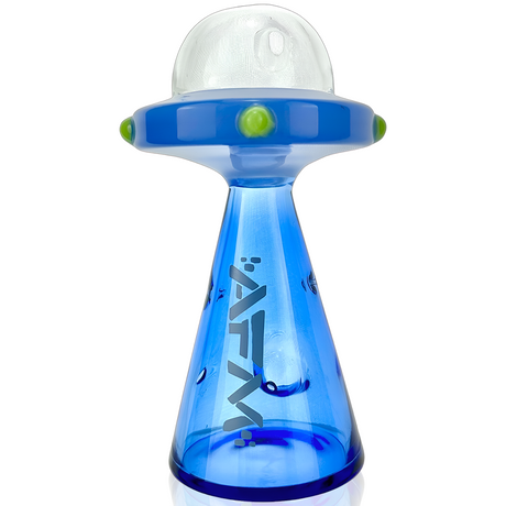 AFM 5" UFO Spaceship Glass Hand Pipe with Borosilicate Glass, Front View on White