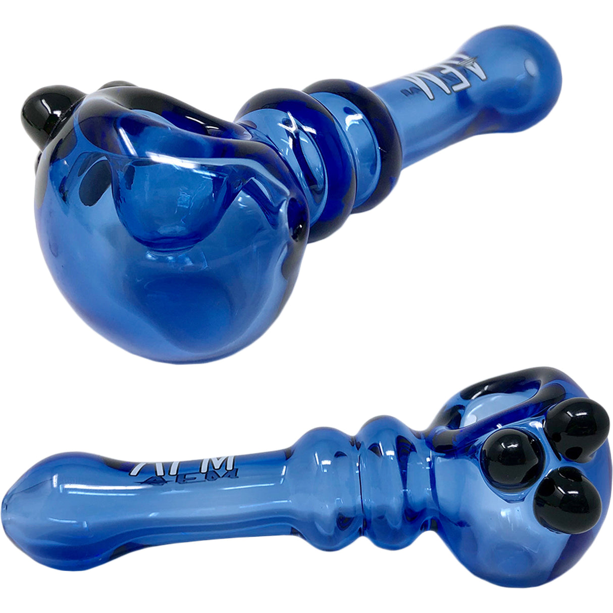 AFM Double Halo Glass Pipe