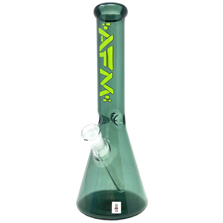 AFM Extraterrestrial Beaker 12" in Full Color, Front View, with 14mm Female Joint and Colored Glass