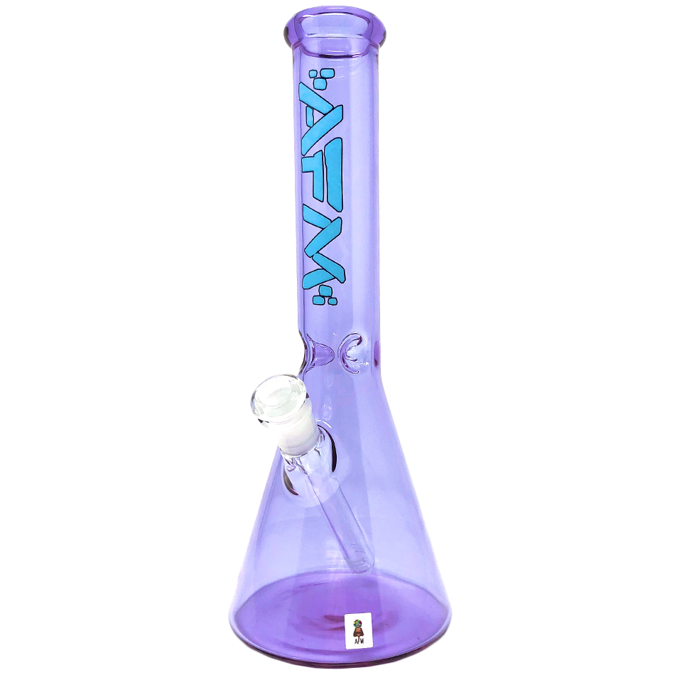 AFM Extraterrestrial 12" Beaker Bong in Full Color with 14mm Female Joint - Front View