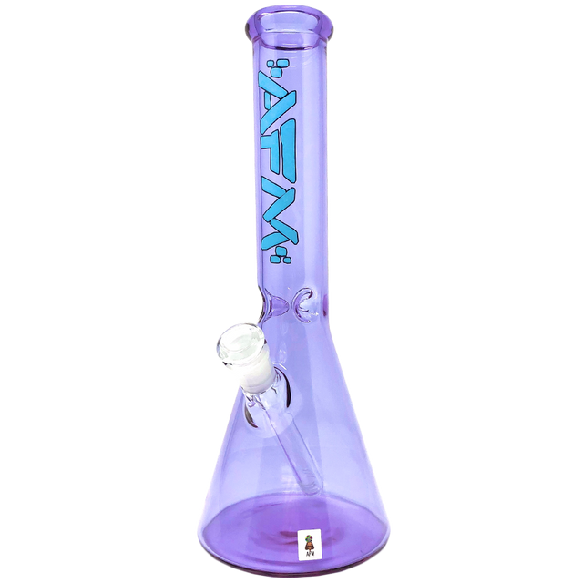 AFM Extraterrestrial 12" Beaker Bong in Full Color with 14mm Female Joint - Front View