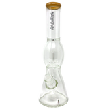 12" AFM Glass Beaker Bong with UFO Color Lip and Showerhead Perc - Front View