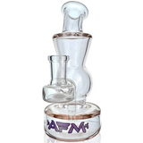 6" AFM Full Color Glass Mini Dab Rig with 14mm Female Joint and Colored Accents