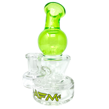 AFM Ice Cream Glass Mini Rig, 6 Inch, Bent Neck with 14mm Female Joint and Color Accents