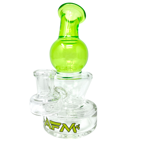 AFM Ice Cream Glass Mini Rig, 6 Inch, Bent Neck with 14mm Female Joint and Color Accents