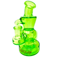 AFM - 6" Mini Recycler Dab Rig with Showerhead Perc in Vibrant Green - Front View