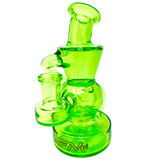 AFM - 6" Mini Recycler Dab Rig with Showerhead Perc in Vibrant Green - Front View