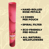 Bluum Wild Flower Cones - Red Rose - Caramel Vanilla - 2pk - 1ct