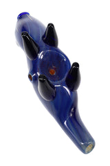 Silver Fumed Glass Pig Hand Pipe “Barnyard Buddy” – Assorted Colors