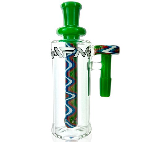 5" AFM Reversal WigWag Glass Ash Catcher, 14mm Joint