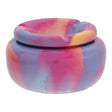 Fujima Moroccan Ceramic Ashtray in Painted Pastel Colors, 5" Size, Top View, Perfect for Stoner Moms