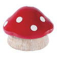 Fujima Red Mushroom Covered Ashtray - Polyresin Home Accessory - Top View