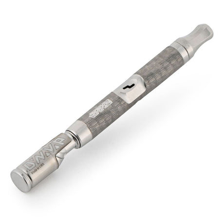 DynaVap The M 7 XL vaporizer shown at an angle, highlighting the length and stainless steel construction.