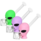 Alien Head Hand Pipe | 5" | Assorted Colors | 5ct Bundle