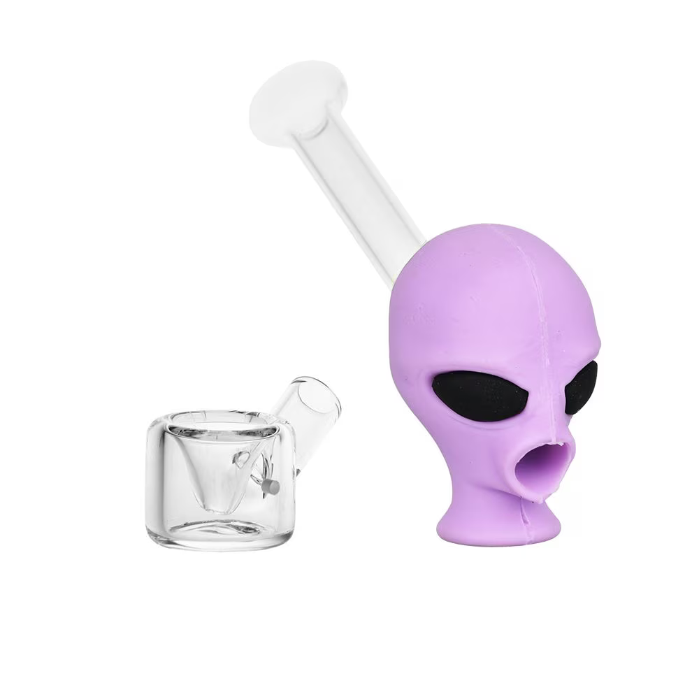 Alien Head Hand Pipe | 5" | Assorted Colors | 5ct Bundle