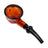Human Grade Fleur hand pipe in two-tone borosilicate glass