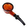 Human Grade Fleur hand pipe in two-tone borosilicate glass