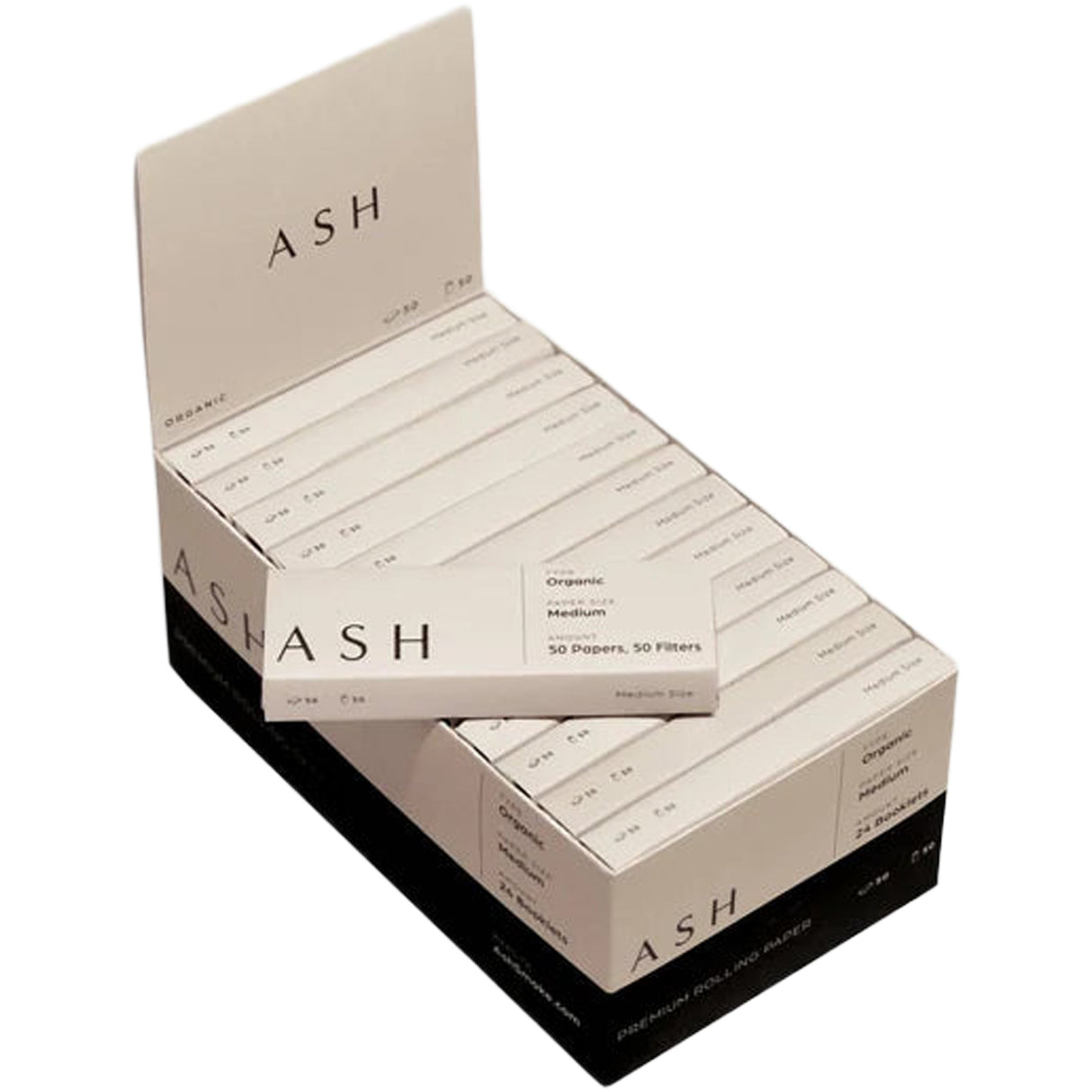 Ash Rolling Papers | Medium | Organic | Box