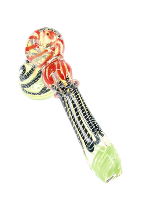 Color-Changing Squiggle Hammer Bubbler Chaos Curl 6 inch