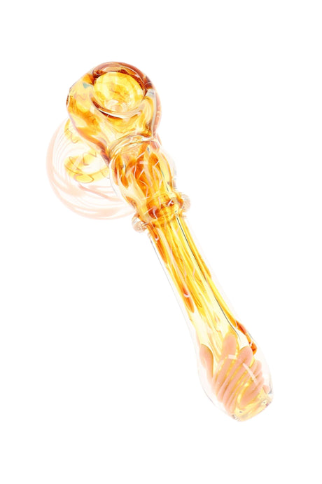 Color-Changing Striped Hammer Bubbler Mini Ripple 5.5 inch