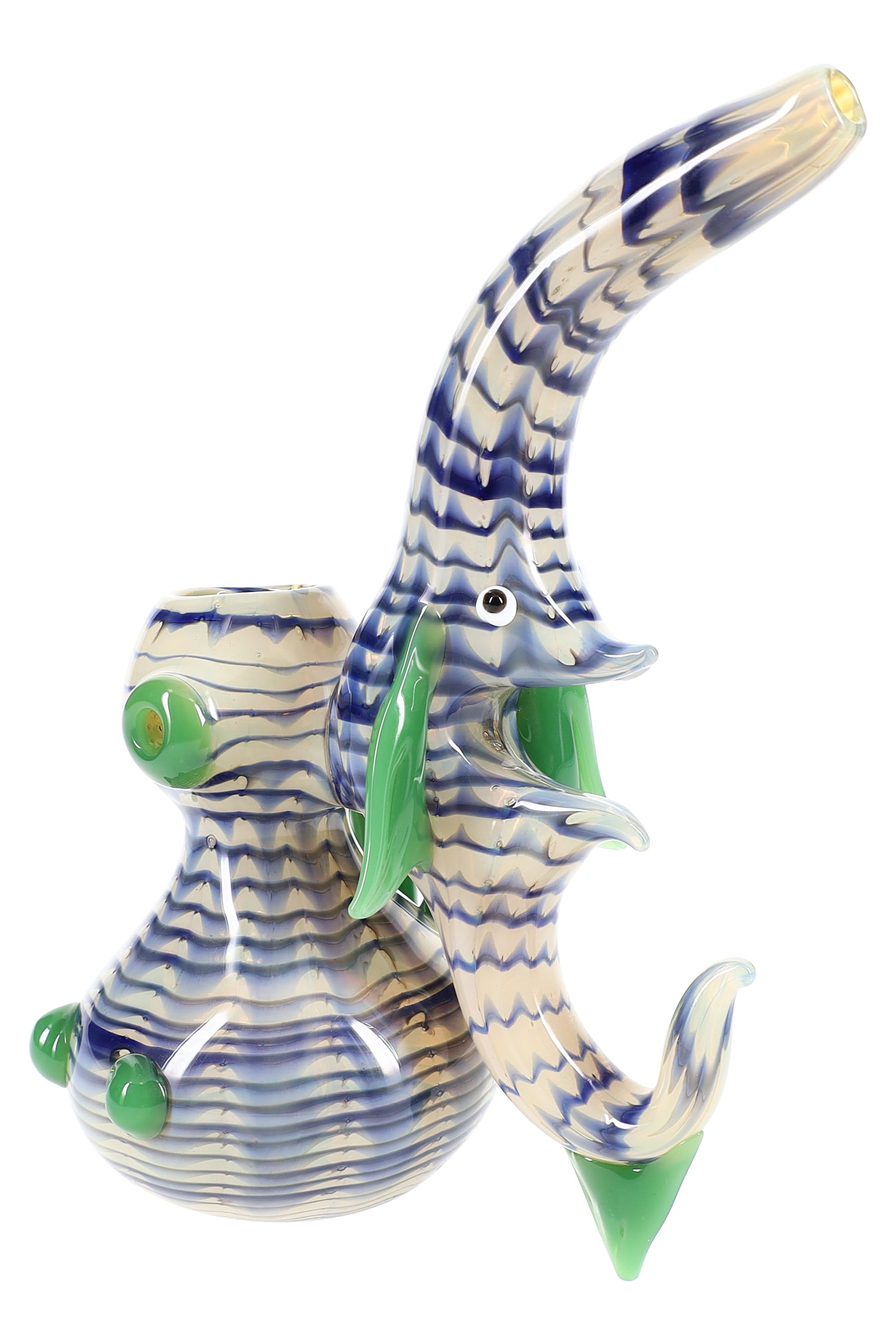 6.5″ Spiky Color-Changing Sherlock Bubbler – DankGeek