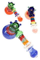 Frit Striped Ring Hammer Bubbler Glass Parade 8.5 inch alternate view
