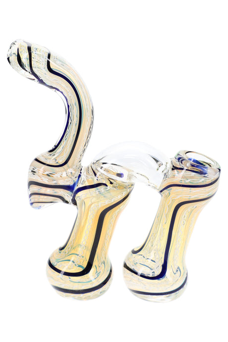 Color-Changing Double-Chamber Sherlock Bubbler Twin Curl 7.5 inch