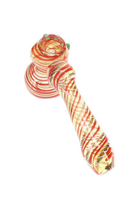 Color-Changing Spiral Hammer Bubbler Stripe Sprint 5.5 inch