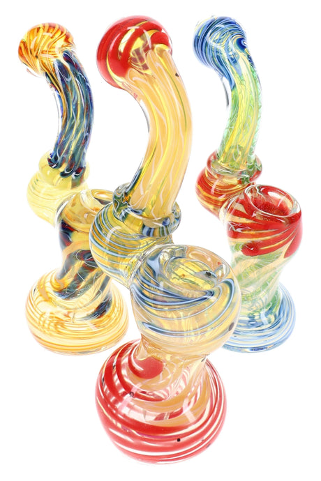 Color-Changing Striped Sherlock Bubbler Stripe Sleuth 5.5 inch alternate view