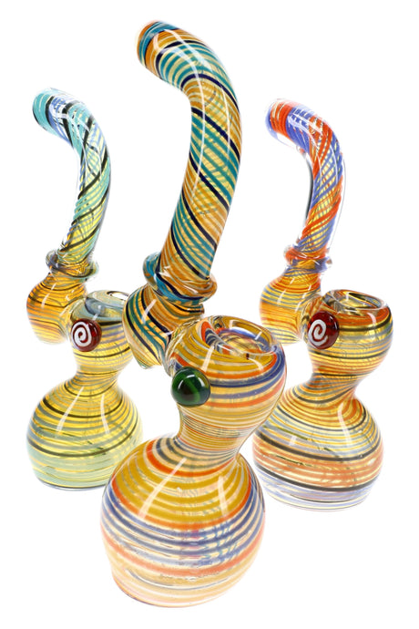 Color-Changing Striped Sherlock Bubbler Wizard Stripe 7.5 inch alternate view