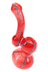 Frit Striped Sherlock Bubbler Pocket Sleuth 5 inch