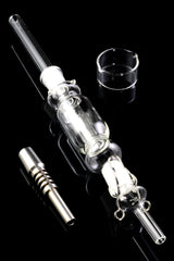 Glass Dab Straw Kit “Titan Trail” – 14.5 mm Female – Titanium Tip – 11½″