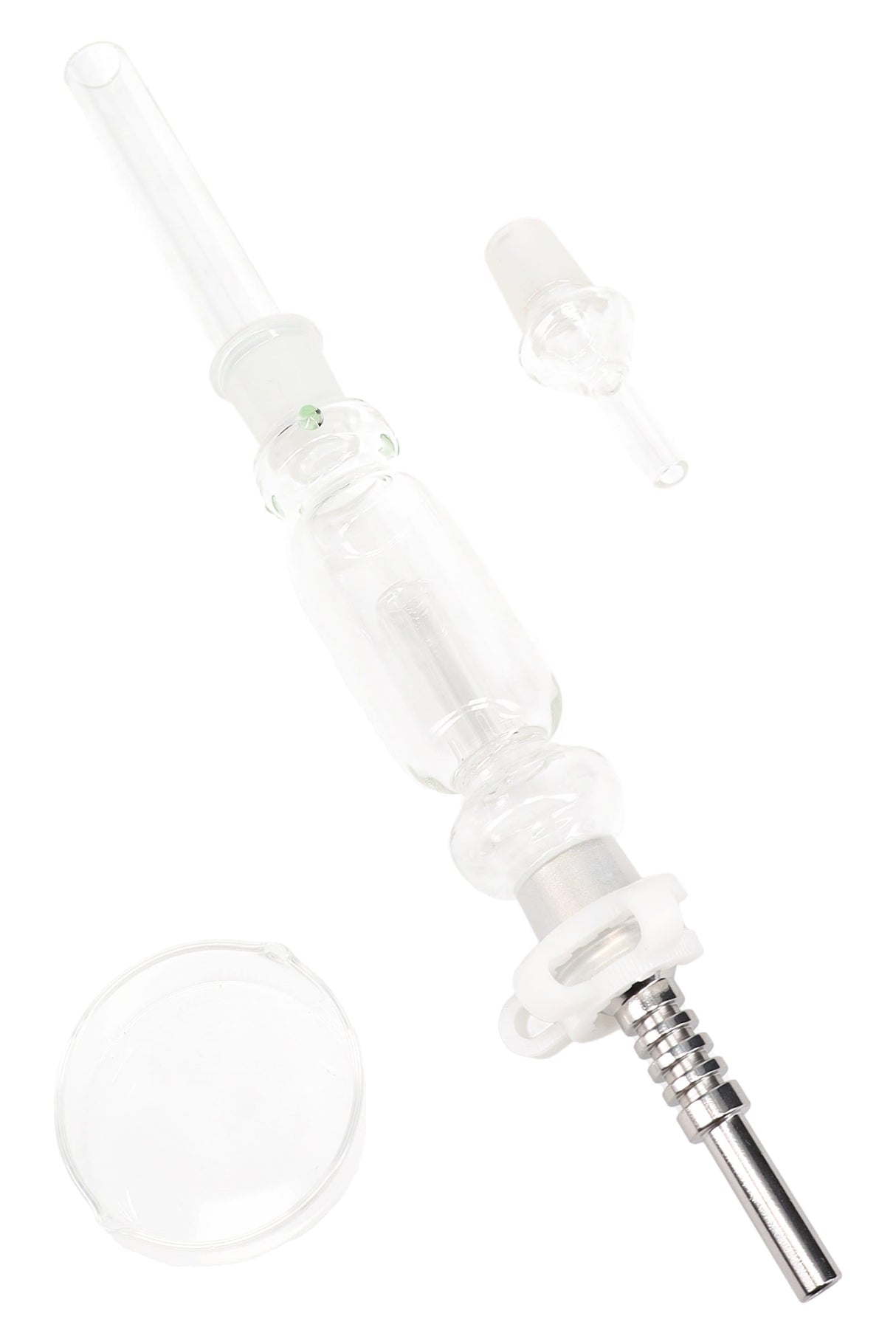 12″ Glass Dab Straw Kit – 18.8 mm Titanium Tip
