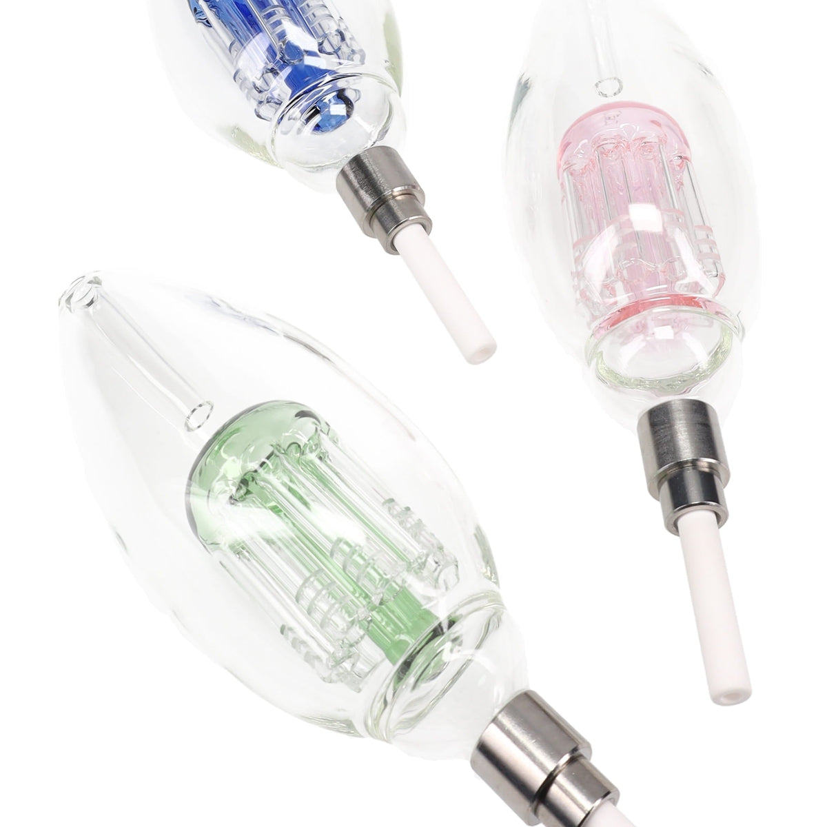 Glass Light Bulb Dab Straw Kit “Bright Idea” – Tree Perc – 8″ – Assort ...